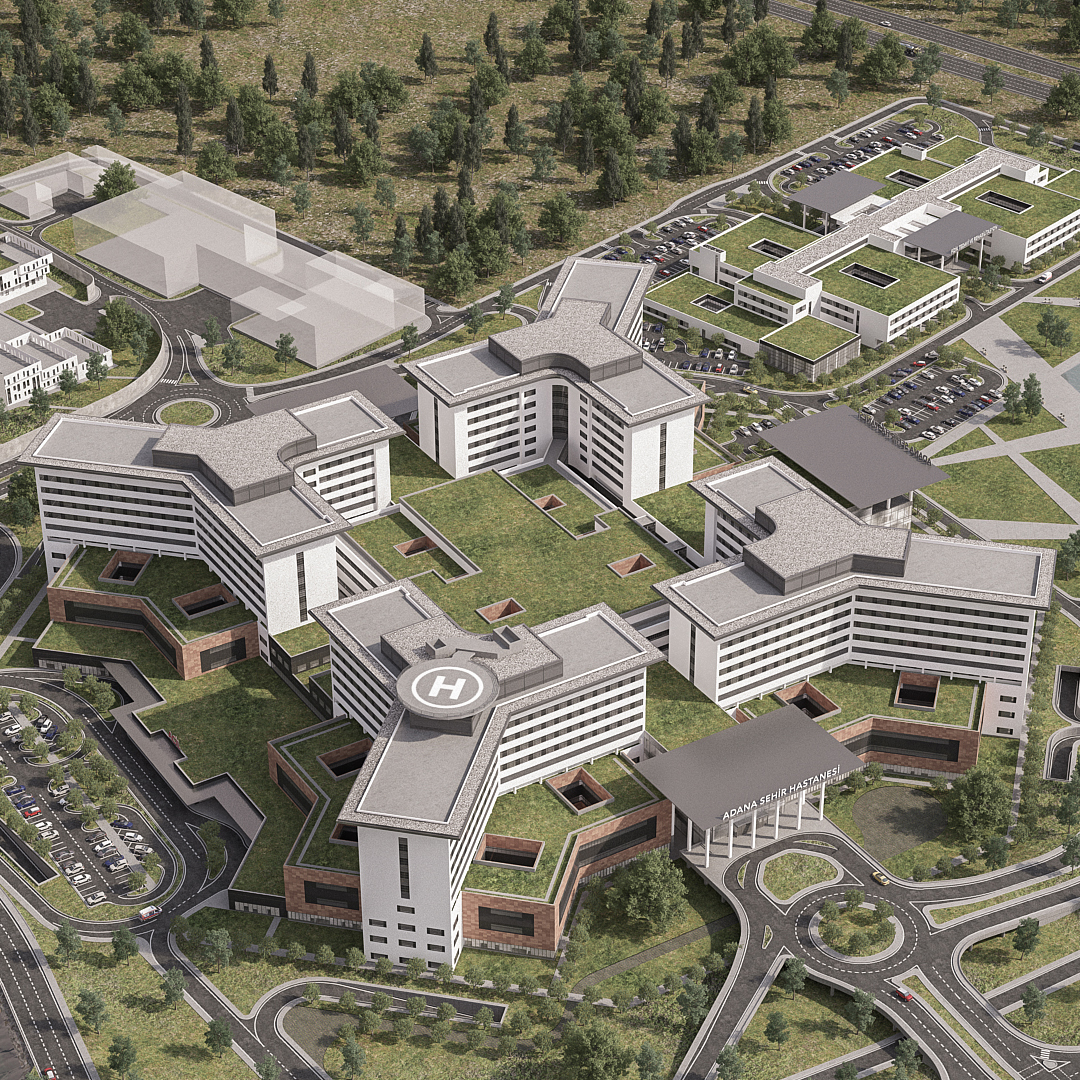 Adana Şehir Hastanesi T3 ve T4 Kuleleri Tüm Havalandırma Sistemleri Yapım İşi
